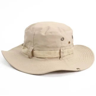 Camo Wide Brim Bucket Hat